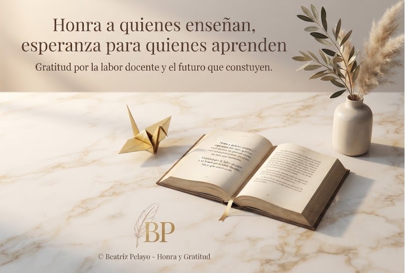 Honra a quienes enseñan, esperanza para quienes aprenden